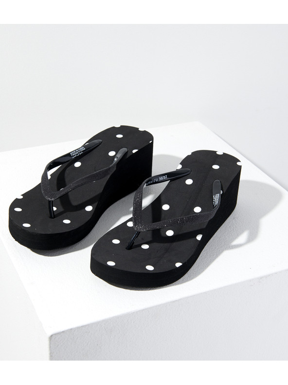 CAMAIEU Fekete papucs CAMAIEU