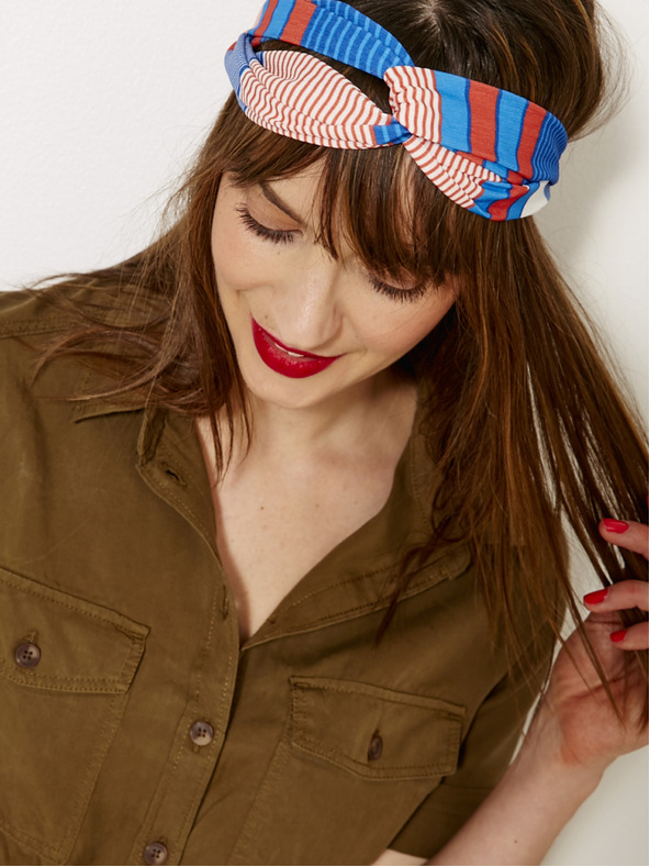 CAMAIEU Kék-rózsaszín hajpánt CAMAIEU