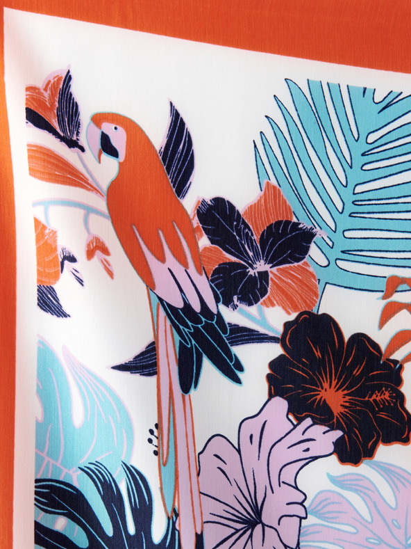 CAMAIEU Piros mintás kendő CAMAIEU