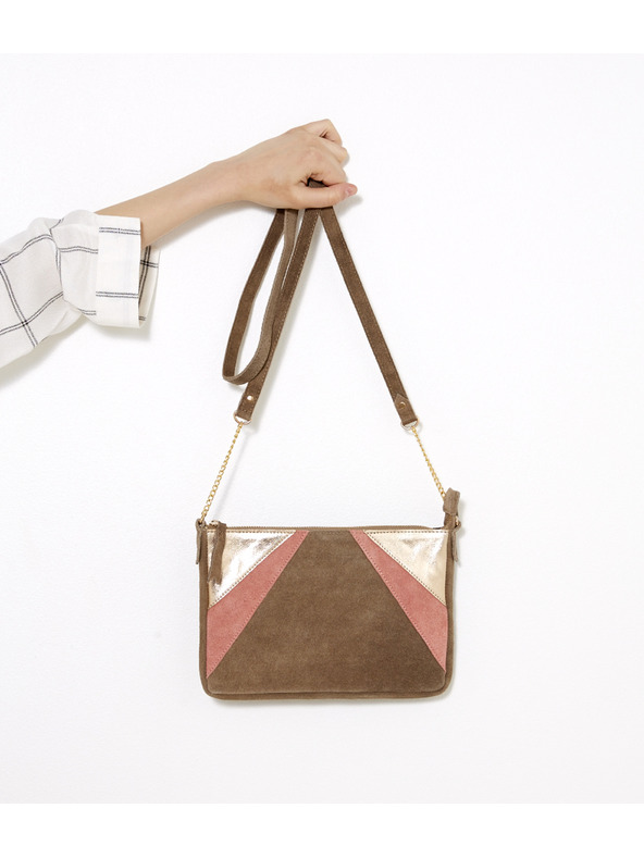 CAMAIEU Barna-rózsaszín táska CAMAIEU