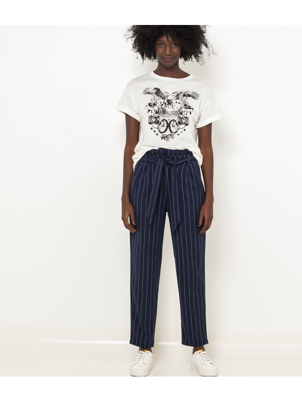 CAMAIEU Sötétkék nadrág CAMAIEU