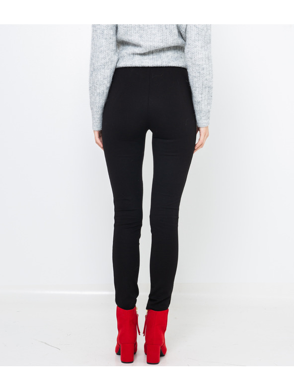 CAMAIEU Fekete szegélyes nadrág CAMAIEU