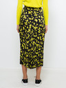 CAMAIEU Fekete-sárga mintás maxi szoknya CAMAIEU