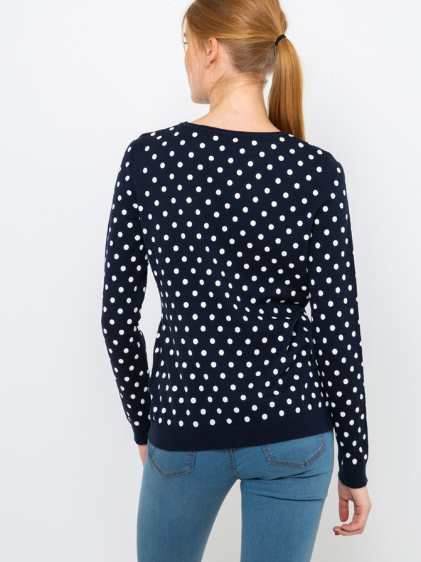 CAMAIEU Pöttyös pulóver CAMAIEU