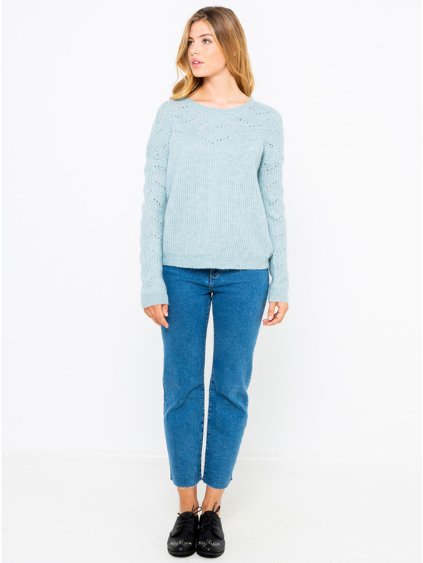 CAMAIEU Világoskék pulóver CAMAIEU