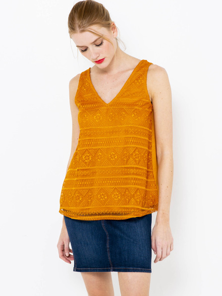 CAMAIEU Narancssárga pulóver CAMAIEU