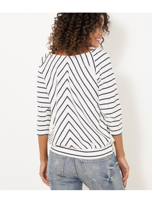 CAMAIEU Fehér mintás CAMAIEU blúz