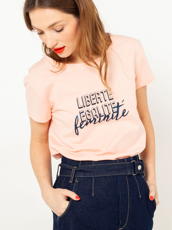 CAMAIEU Rózsaszín CAMAIEU póló