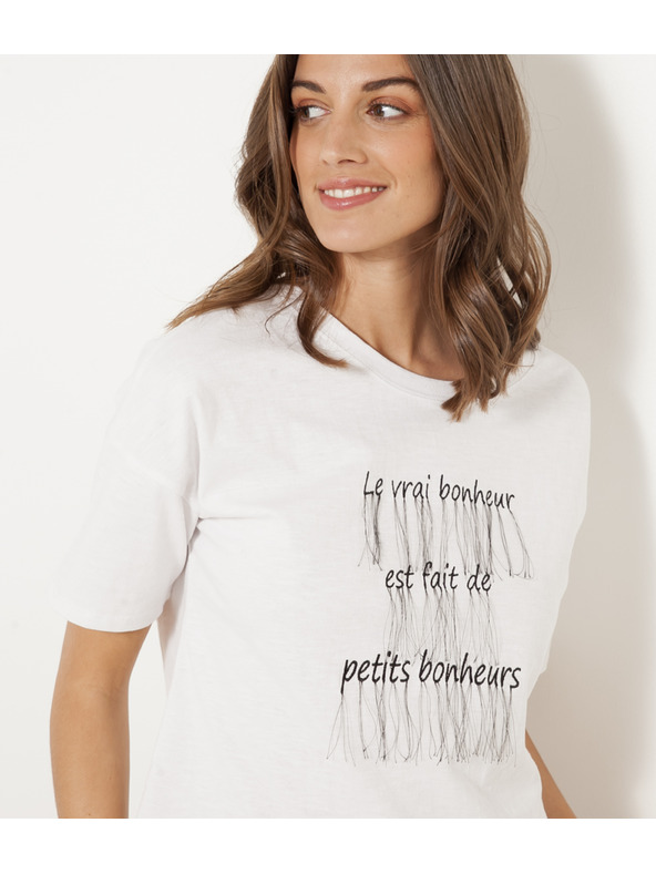 CAMAIEU Fehér CAMAIEU póló