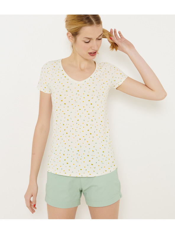 CAMAIEU Fehér CAMAIEU póló