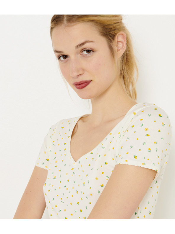 CAMAIEU Fehér CAMAIEU póló