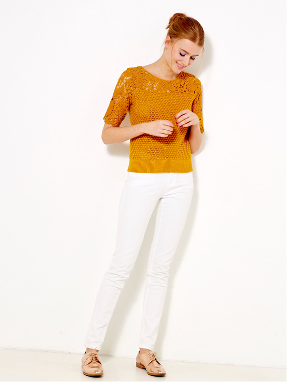 CAMAIEU Narancssárga blúz CAMAIEU