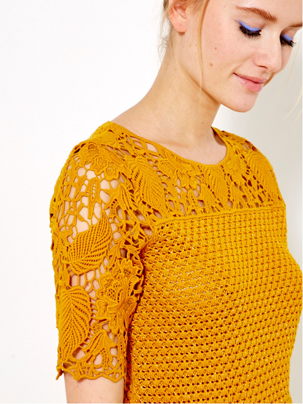 CAMAIEU Narancssárga blúz CAMAIEU