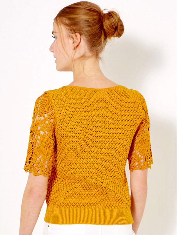 CAMAIEU Narancssárga blúz CAMAIEU