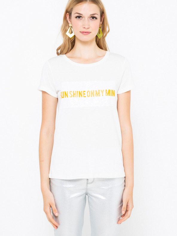 CAMAIEU Fehér CAMAIEU póló