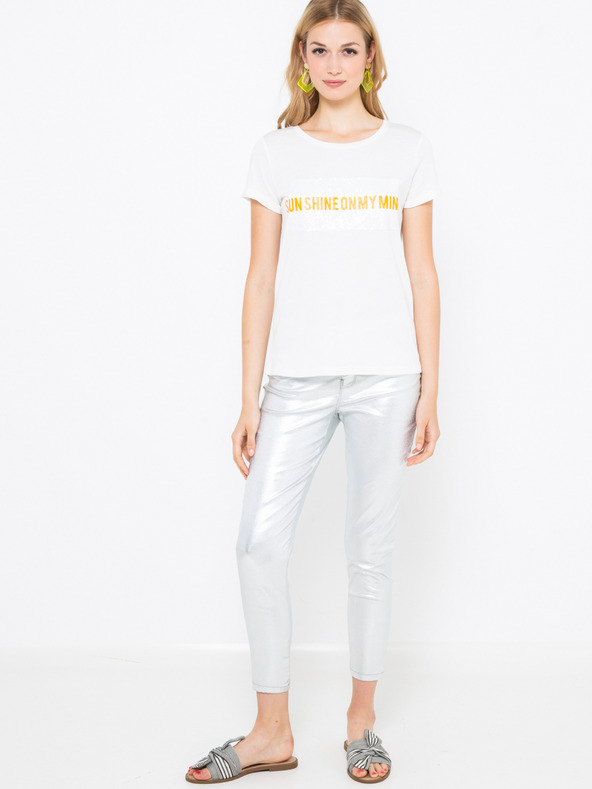 CAMAIEU Fehér CAMAIEU póló