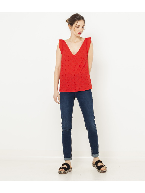 CAMAIEU Narancssárga pulóver CAMAIEU