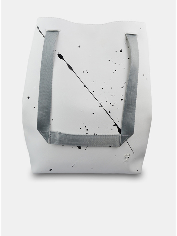 Xiss Női fehér mintás hátizsák Xiss Splashed White City Red fröccsöntött fehér