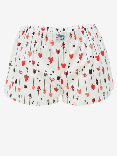 Slippsy Fehér női csúszós Amor Girl rövidnadrág