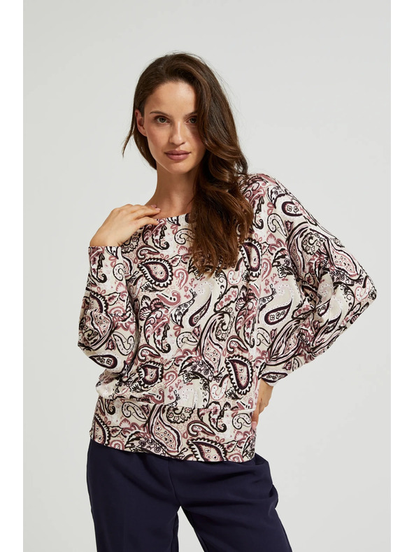 Moodo Világos bézs női pulóver