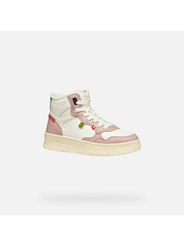 Geox Bílé dívčí tenisky Geox Lestrella - Geox Lestrella fehér lány sportcipő