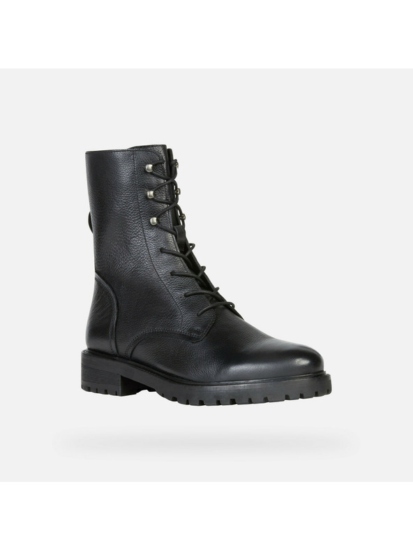 Geox Černá dámská kotníková obuv Geox Hoara - Geox Hoara fekete női bokacsizma