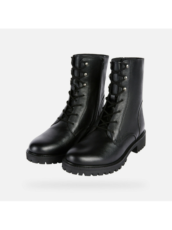 Geox Černá dámská kotníková obuv Geox Hoara - Geox Hoara fekete női bokacsizma