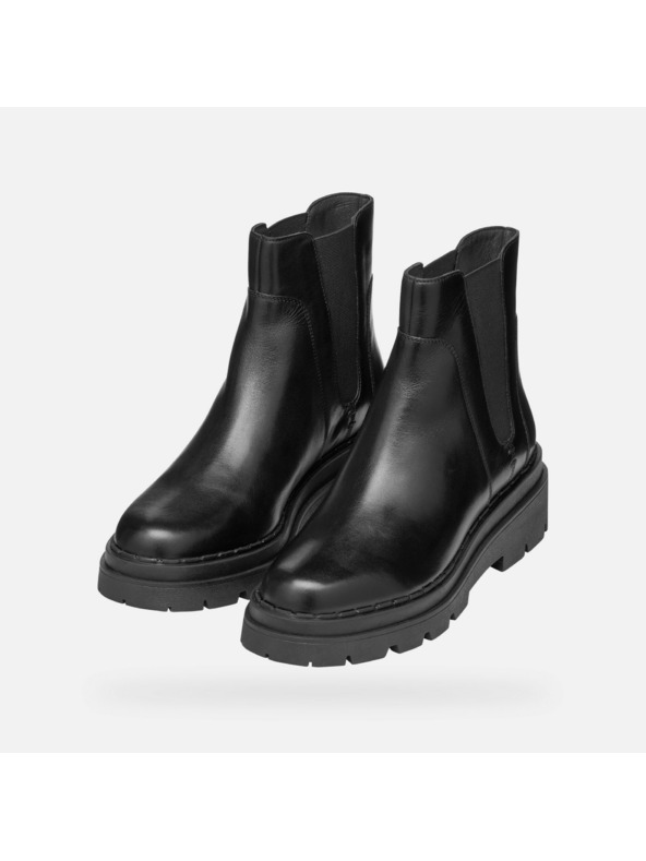 Geox Fekete Női Geox Felleny bokacsizma