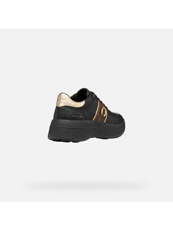 Geox Fekete női Geox Spherica Ecub-3 cipő Geox Spherica Ecub-3 tornacipő