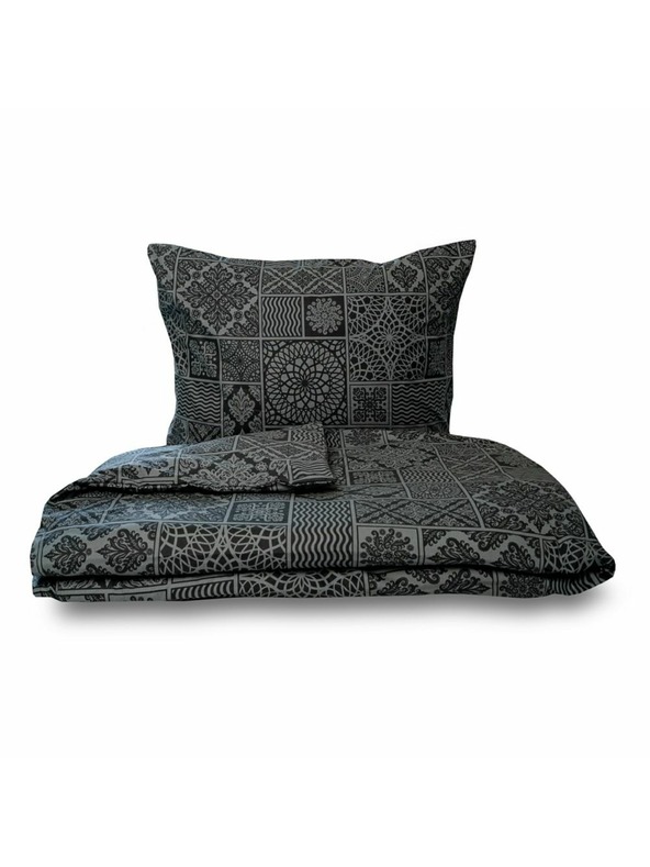 Kvalitex Francia pamut renforcé ágynemű 220x200, 70x90cm TOKYO fekete