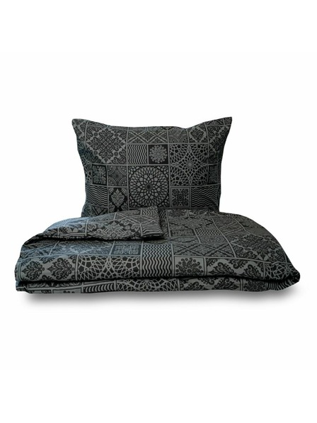 Kvalitex Francia pamut renforcé ágynemű 220x200, 70x90cm TOKYO fekete