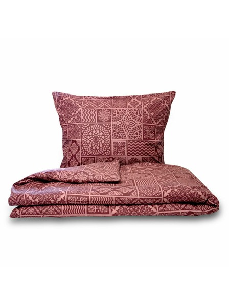 Kvalitex Francia pamut renforcé ágynemű 200x200, 70x90cm TOKYO bordó