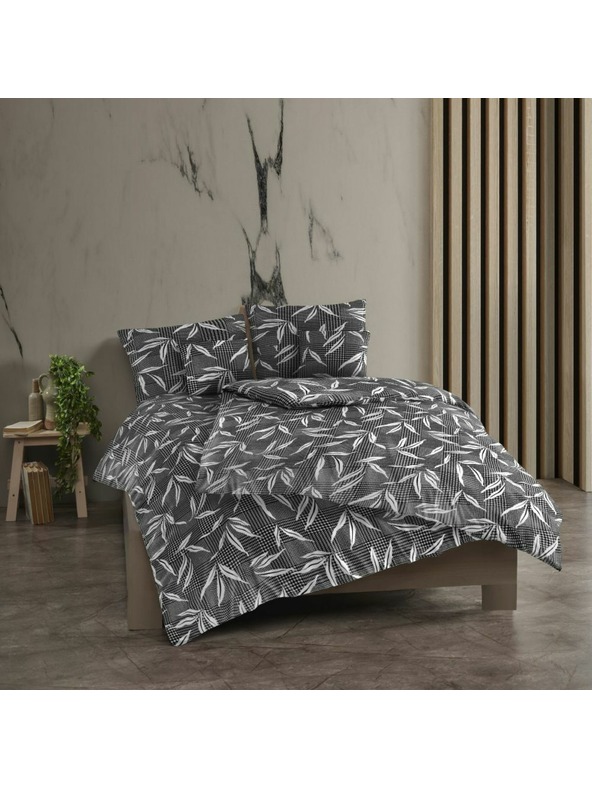 Kvalitex Hosszított pamut renforcé ágynemű 140x220, 70x90cm OSAKA szürke