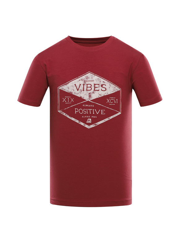 ALPINE PRO Férfi pamut póló ALPINE PRO SUMEK merlot variáns pc