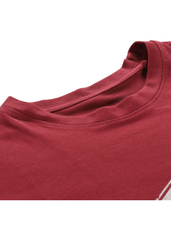 ALPINE PRO Férfi pamut póló ALPINE PRO SUMEK merlot variáns pc