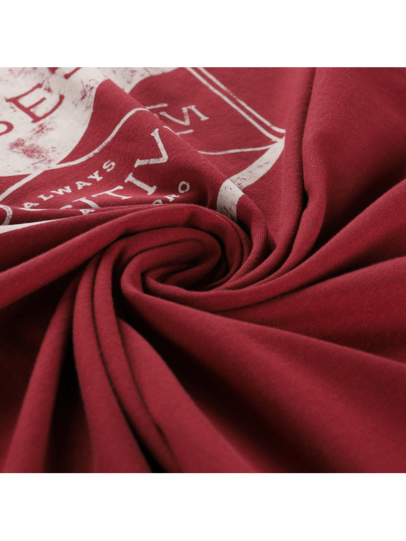 ALPINE PRO Férfi pamut póló ALPINE PRO SUMEK merlot variáns pc