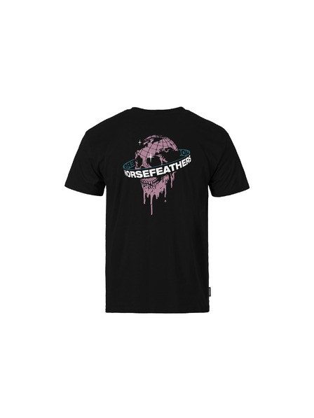 Horsefeathers Orbit fekete póló HORSEFEATHERS