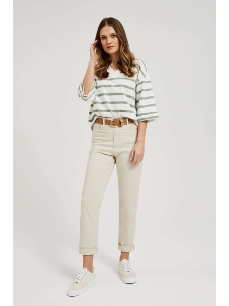 Moodo Női farmer Moodo – világos bézs