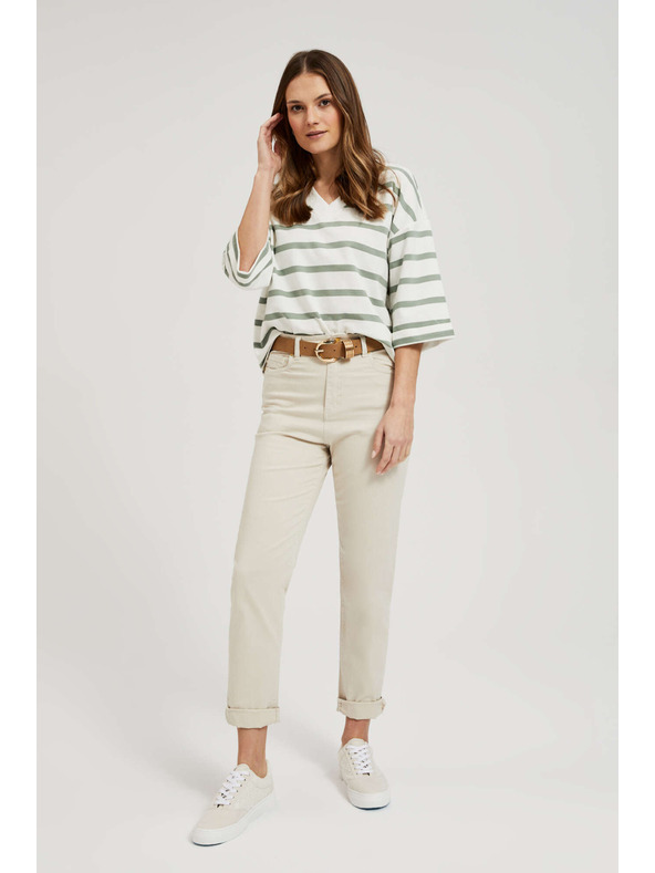 Moodo Női farmer Moodo – világos bézs