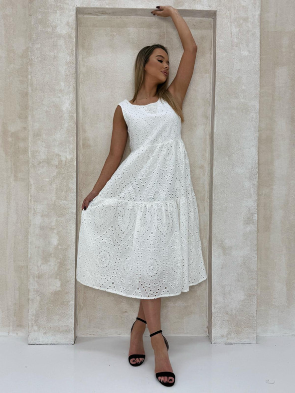 Edoti Richelieu maxi ruha - fehér