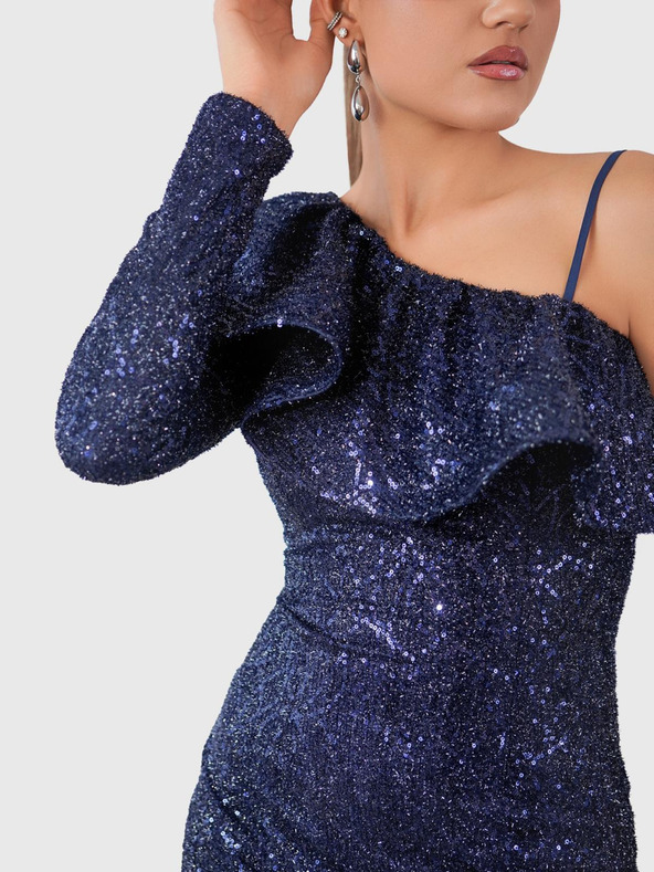 Edoti MARCELLA mini ruha - sötétkék