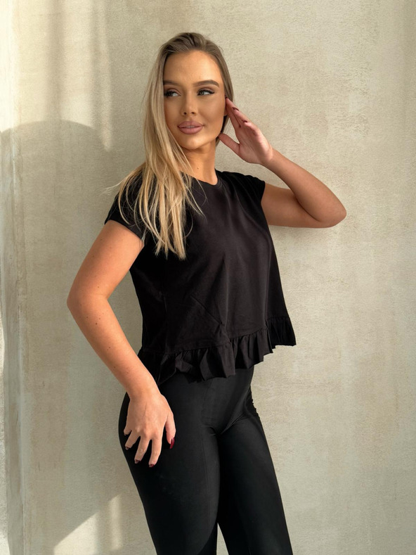 Edoti Fodros póló - fekete