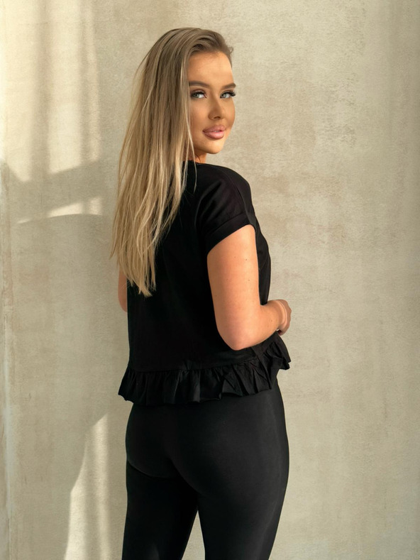 Edoti Fodros póló - fekete