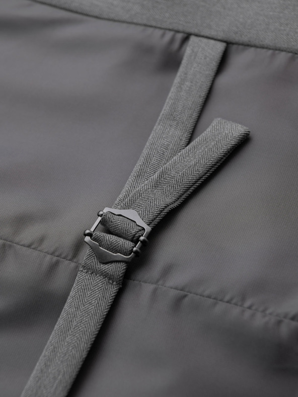 Ombre Clothing Elegáns férfi világosszürke mellény SLIM FIT