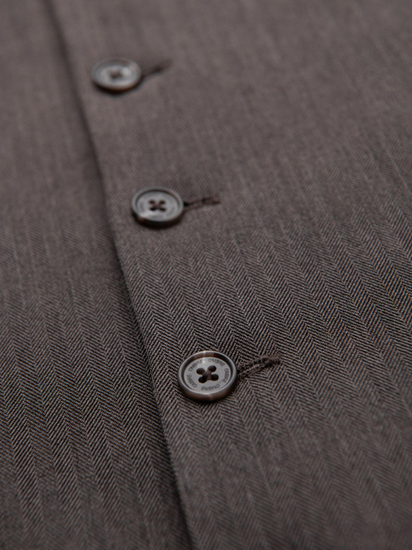 Ombre Clothing Férfi szürke elegáns mellény SLIM FIT