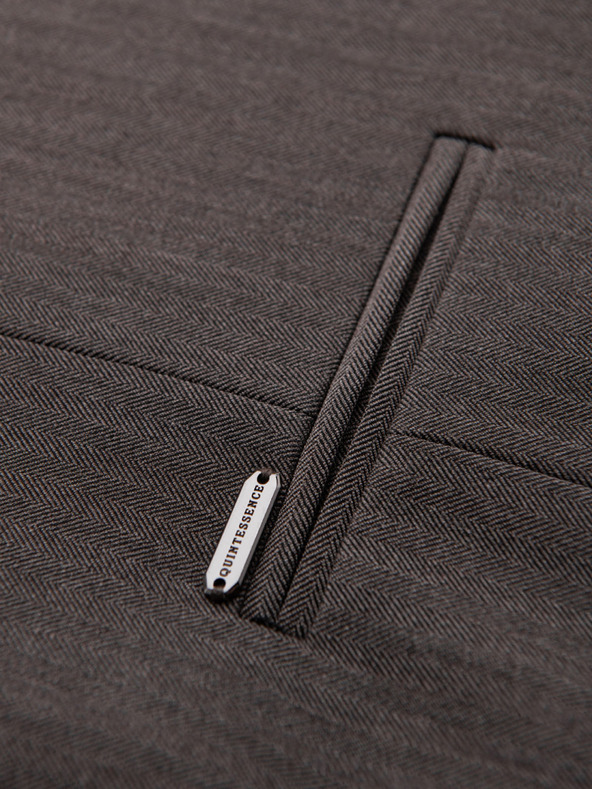 Ombre Clothing Férfi szürke elegáns mellény SLIM FIT