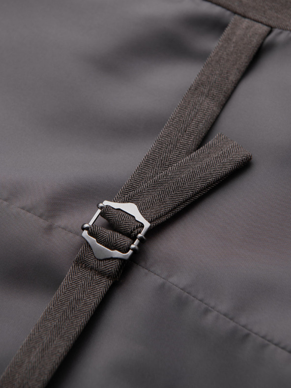 Ombre Clothing Férfi szürke elegáns mellény SLIM FIT