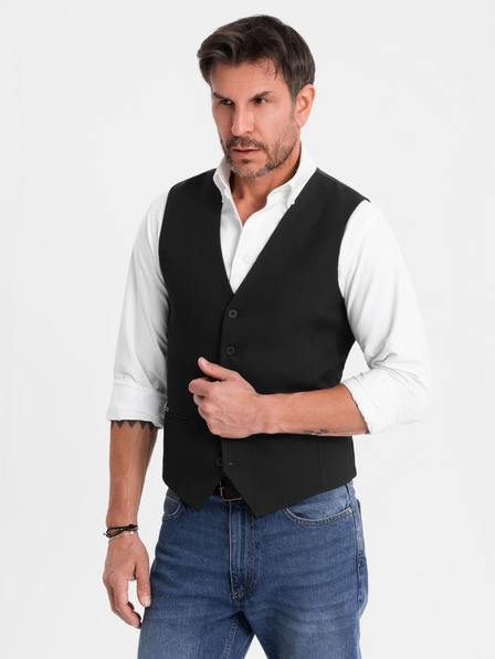 Ombre Clothing Elegáns férfi mellény SLIM FIT