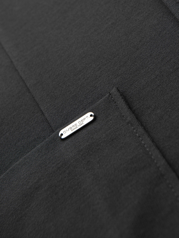 Ombre Clothing Férfi szürke zakó SLIM finom strukturált kötéssel