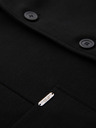 Ombre Clothing Férfi fekete zakó SLIM finom textúrával
